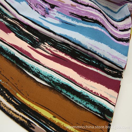 Printed Rayon Spun Viscose fabric 30/68